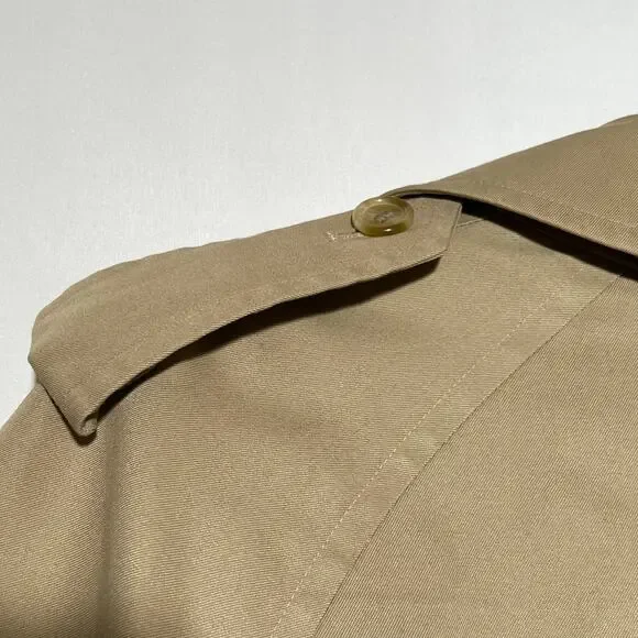 Burberry Burberrys' Trench Coat Kensington Nova Made in England sz 46R VTG Tan - Picture 9 of 16